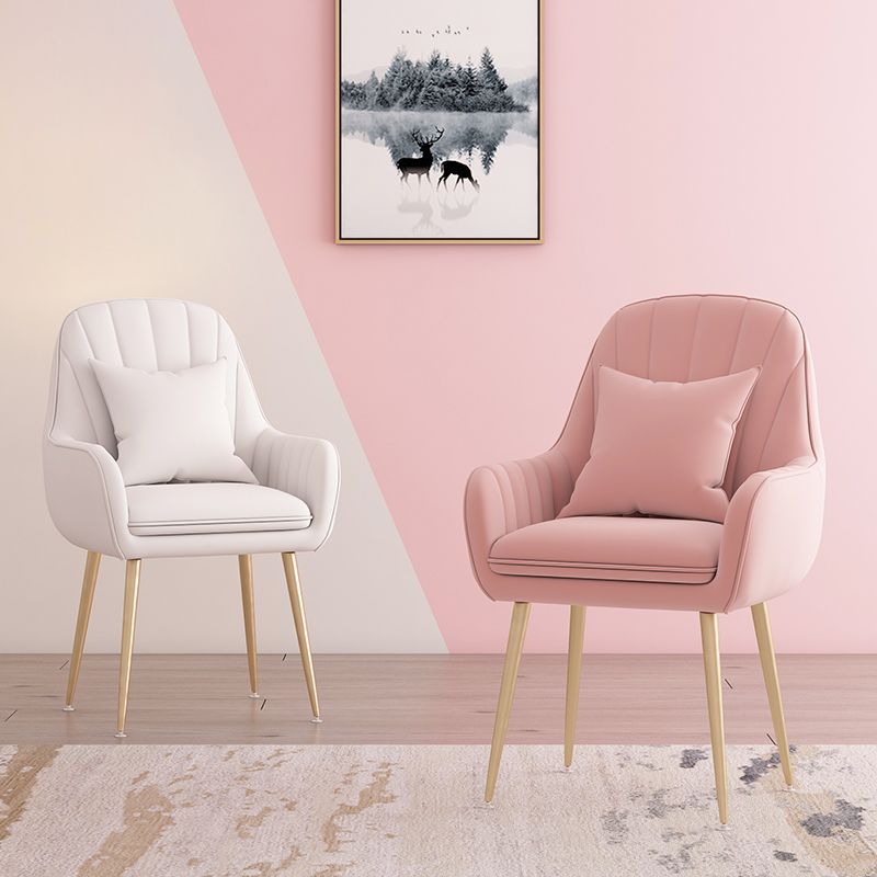 Metal Contemporary Home Side Chair Parsons Chair 18'' Wide Chair for Kitchen