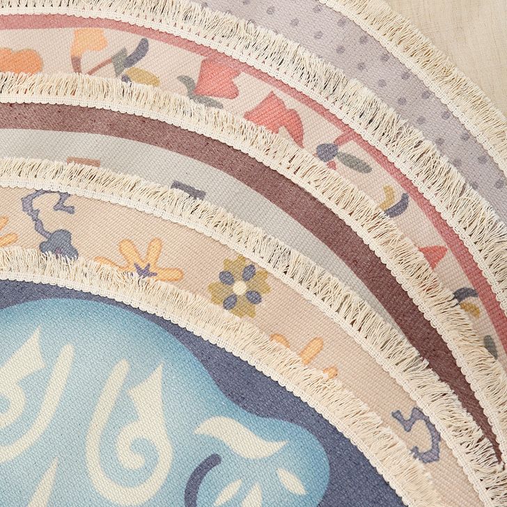 Funky Maroccan Round Rugg