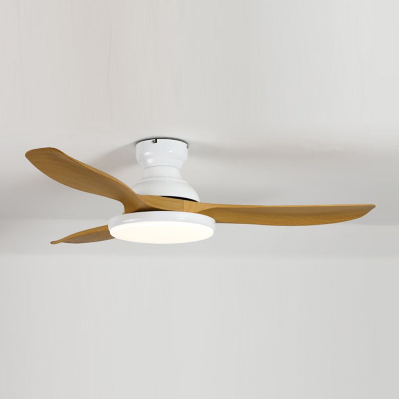 Kids Style Round Shape Ceiling Fan Light Metal Single Light LED Flush Light for Bedroom
