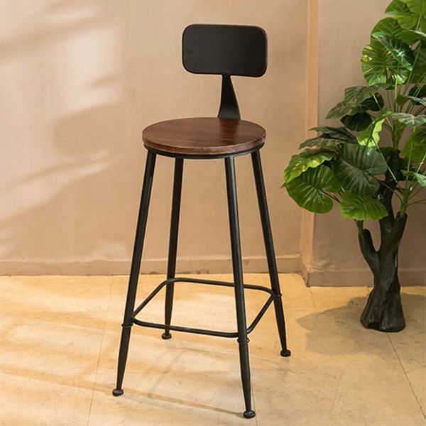 Modern Rectangle Solid Wood Bar Table Set 1/5/9 Pieces Counter Table with Black Stools