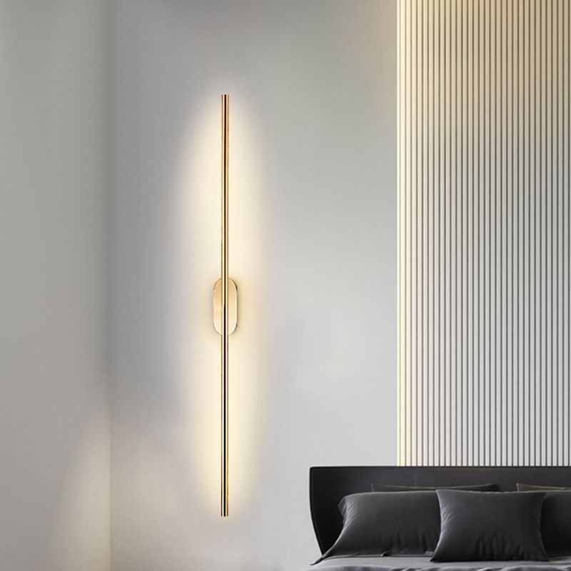 Rotatable Linear Wall Sconce Nordic Style Copper Sconce Wall Light