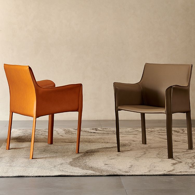 Indoor Dining Side Chair Parsons Metal Legs Dining Room Chair