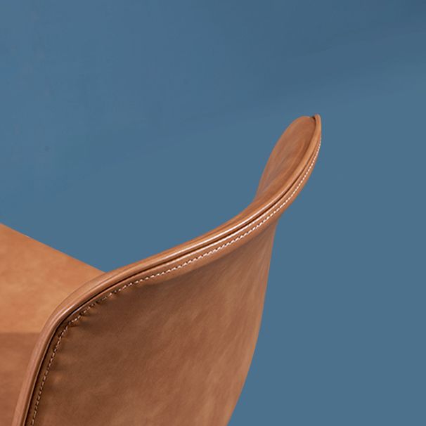 Contemporary Style Bar-stool Leather Counter Bar Stool for Kitchen Bar with Metal Legs