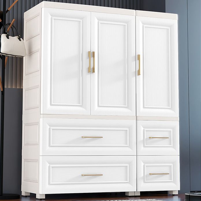 White Storage Cabinet with Drawers Contemporary Plastic Cabinet