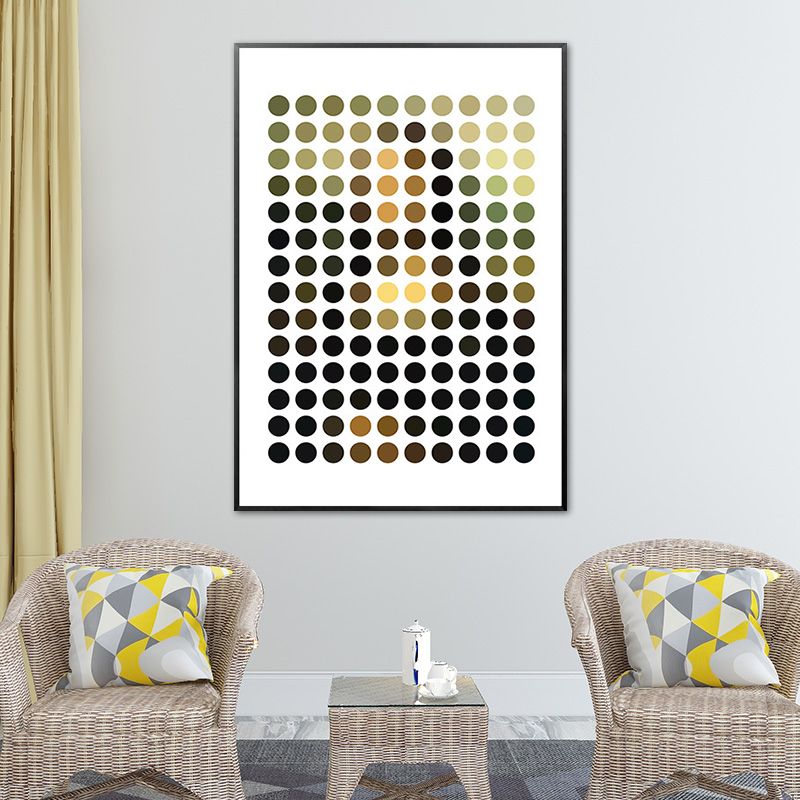 Textured Geometry Wall Art Print Nordic Style Canvas for Dorm Room, Multiple Sizes