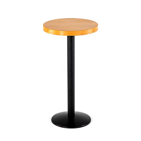 Industrial 1/2/3 Pieces Round Bar Table Set Solid Wood Bistro Set