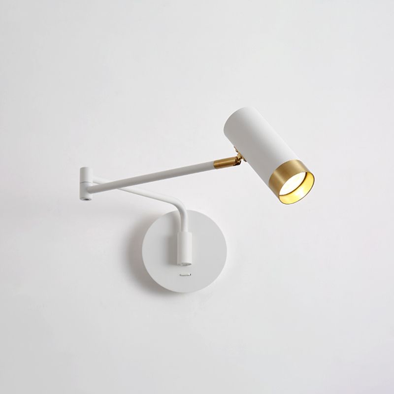 Swing braccio muro di appunti di appuntamento leggero a 1 luce moderna metallica funce da parete in stile moderno per lo studio