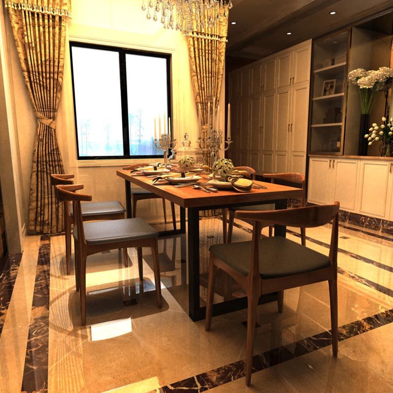 Industrial 1/2/7 Pieces Dining Set Wood Dining Furniture for Shop