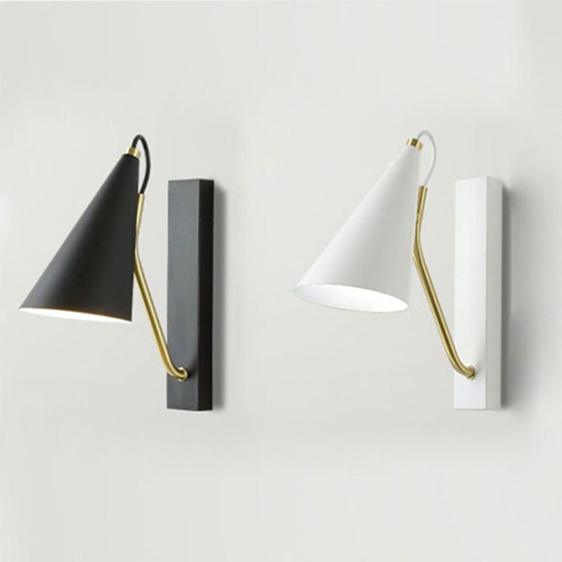 Metal Geometric Shape Wall Light Industrial Style 1 Light Wall Light Sconce