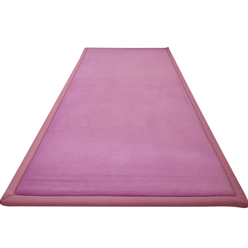 Modern Solid Color Rug Multi Colored Cotton Blend Rug Easy Care Pet Friendly Area Carpet for Living Room