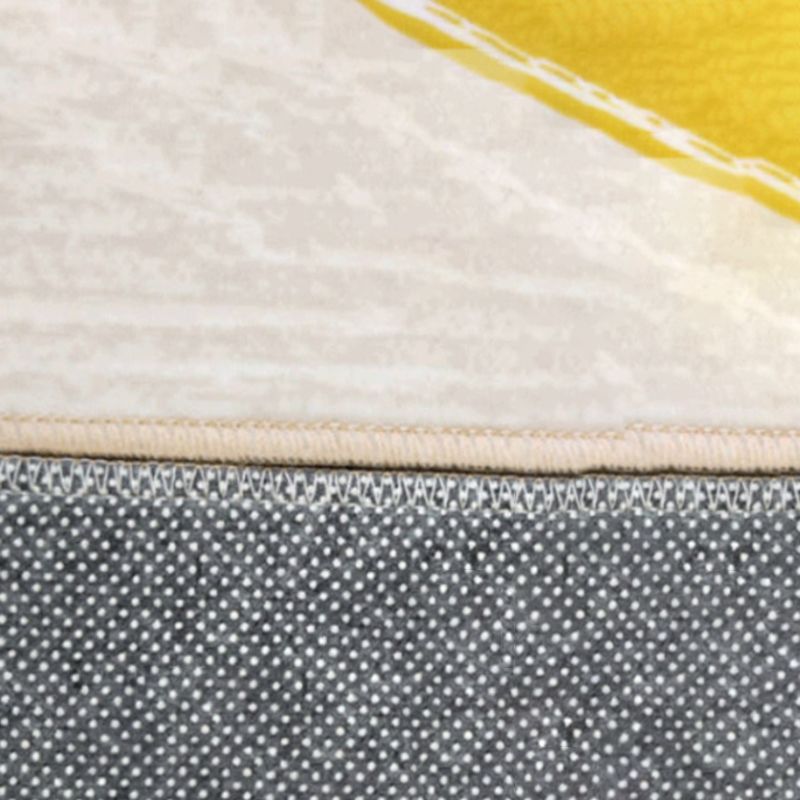 Morocco Area Rug Geometric Print Polyester Area Carpet Easy Care Rug for Home Decor