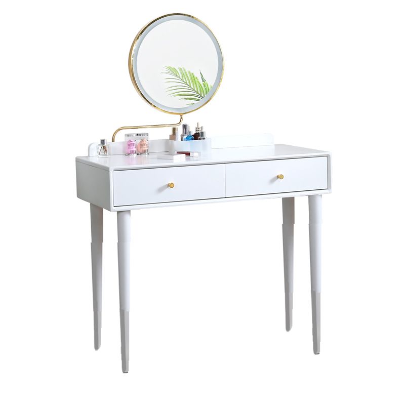 Contemporary Dressing Table Cherry Bedroom Lighted Mirror Standing Make-up Vanity