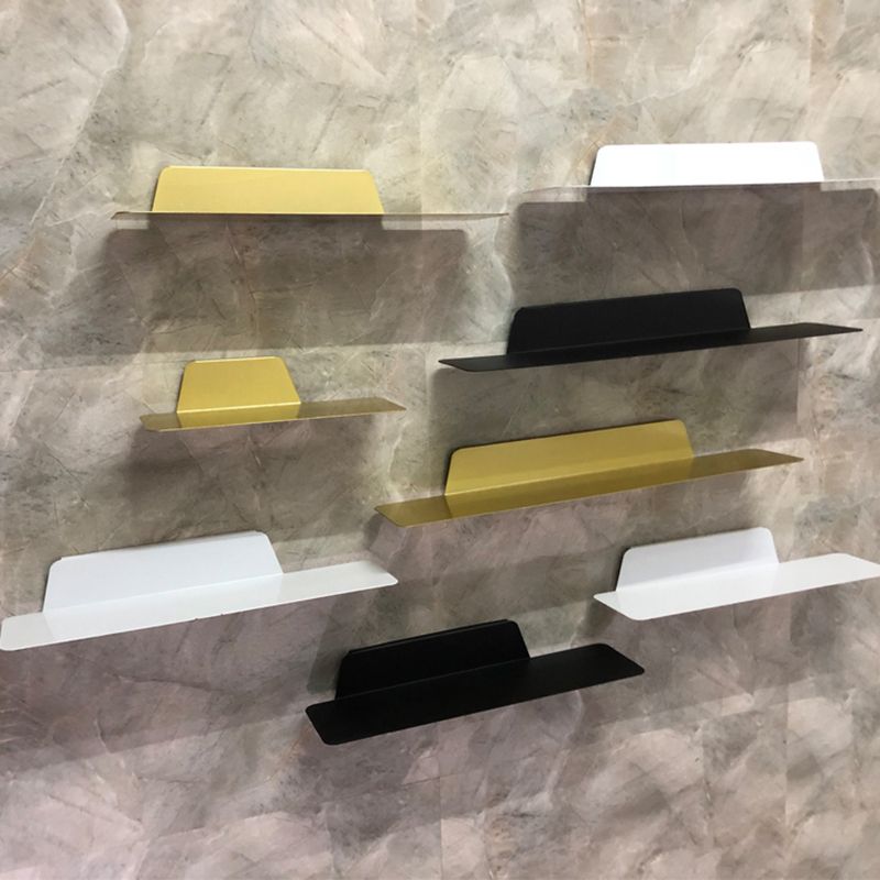 Scandinavian Metal Floating Bookcase 6" Wide Living Room Book Shelf