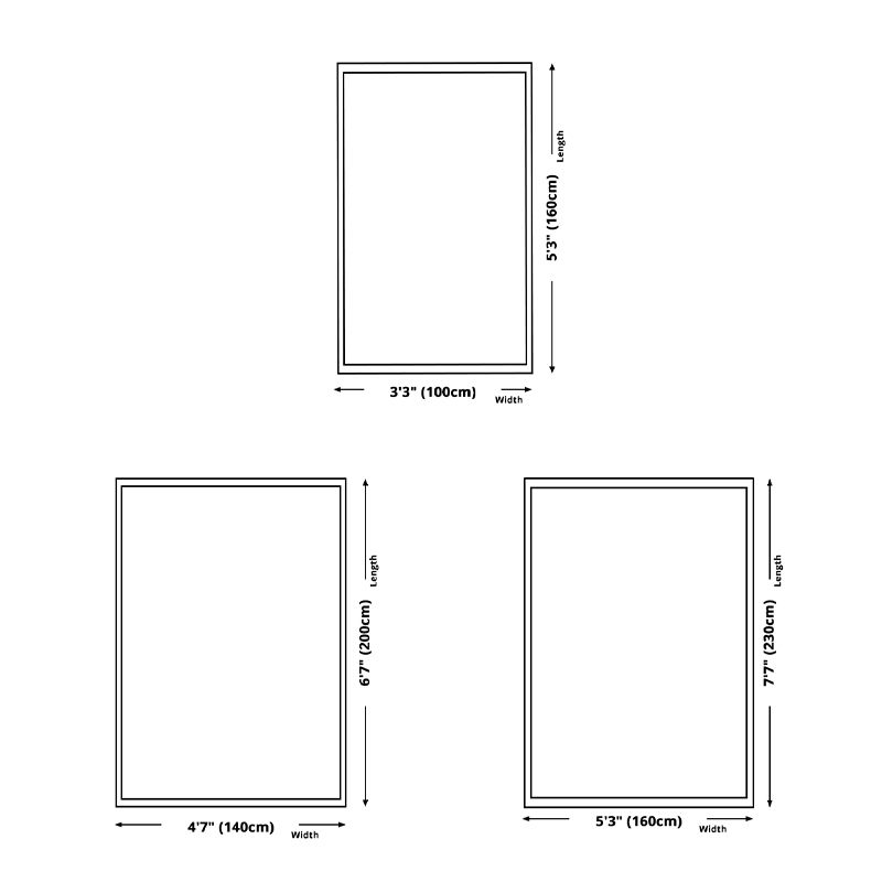 Modern Living Room Area Carpet Tribal Pattern Polyester Area Rug Easy Care Rug