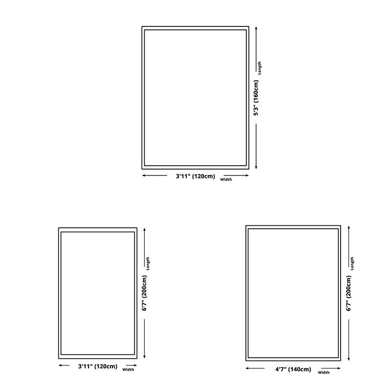 Nordic Area Rug Sparkle Silver Simple Rug Polyester Non-Slip Area Rug for Living Room