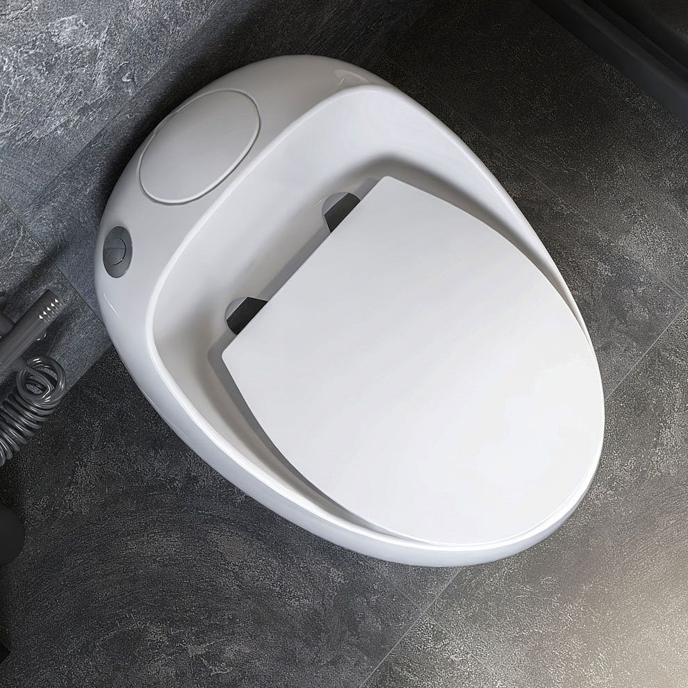 Modern Floor Mount Toilet Siphon Ceramic Flush Toilet with Seat for Bathroom