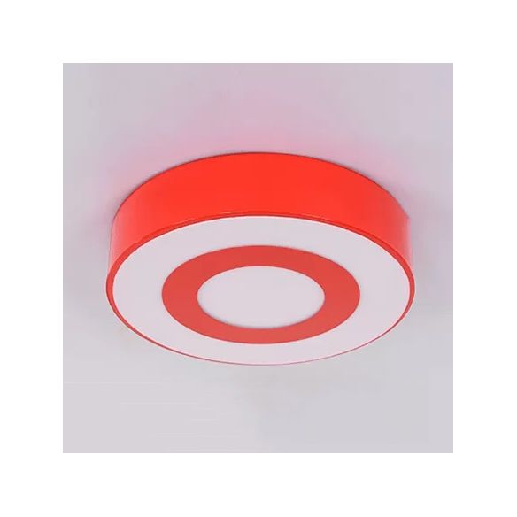 Plafonnier en acrylique à cercle concentrique pour enfants, plafonnier de couleur vive pour la maternelle
