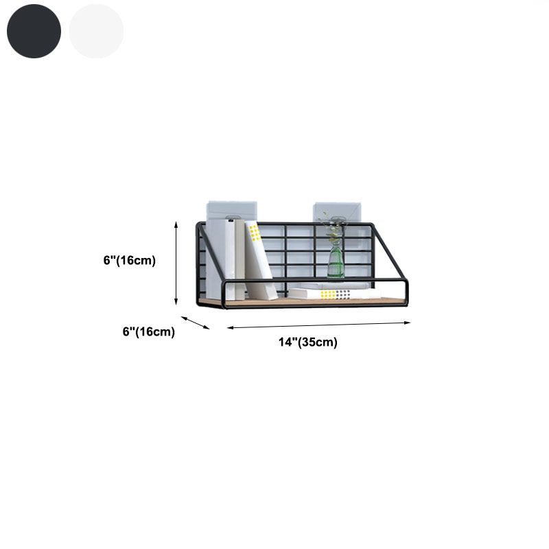 Modern Metal Bookcase, Geometric Bookshelf for Any Room, 6.5" W