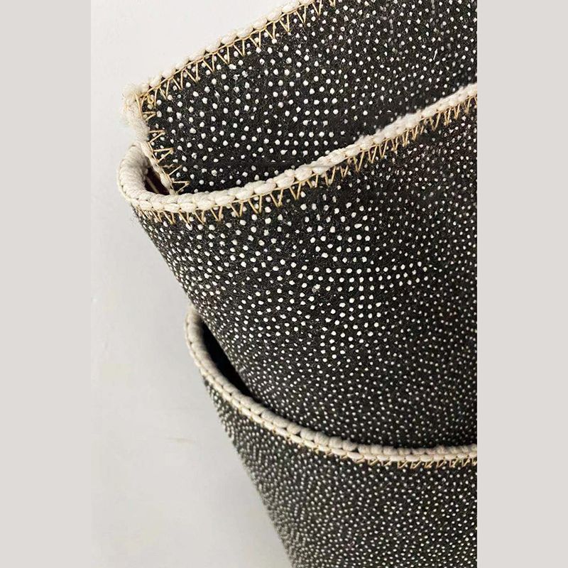 Modern Carpet Color Block Geometry Print Area Rug Polyester with Non-Slip Backing Rug