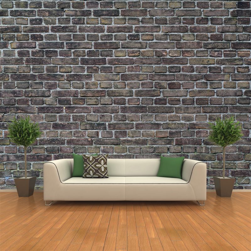 Contemporary Brick Mural Decal Architecture Sitting Room Moisture Resistant Wall Decor