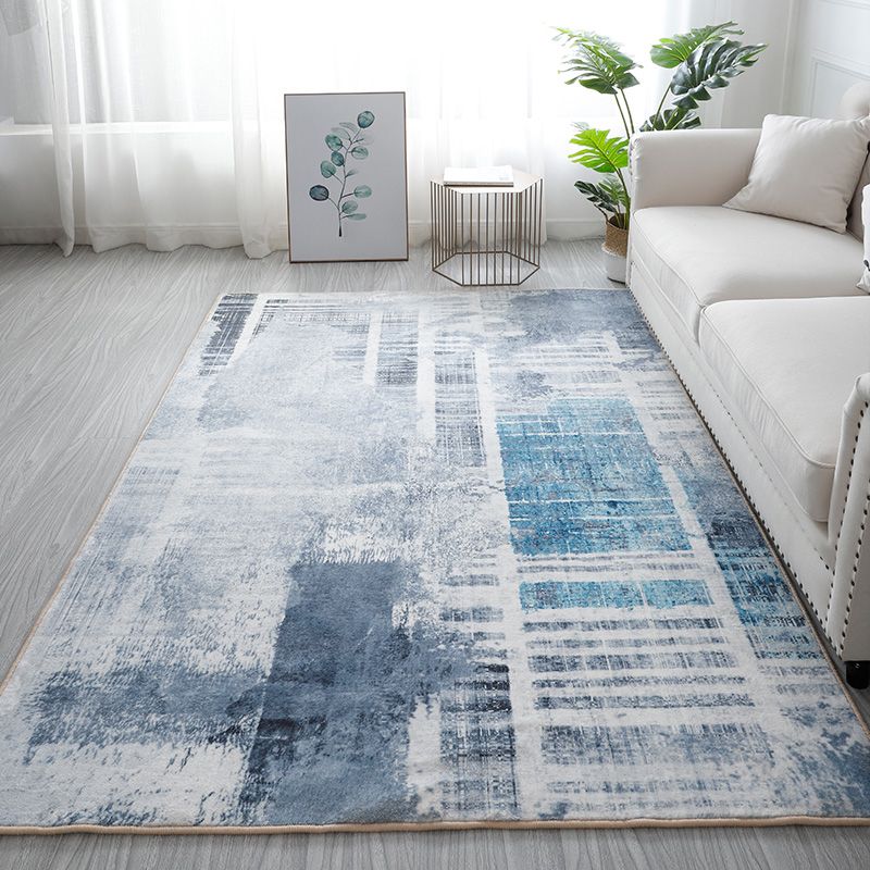 Stylish Modernism Rug Multicolor Abstract Rug Pet Friendly Anti-Slip Washable Area Rug for Decoration
