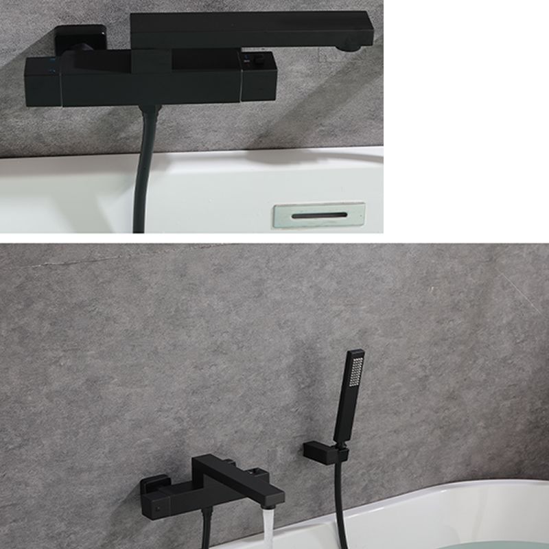 Modern Tub Spout Trim Brass Wall Mounted with Hand Shower Tub Faucet