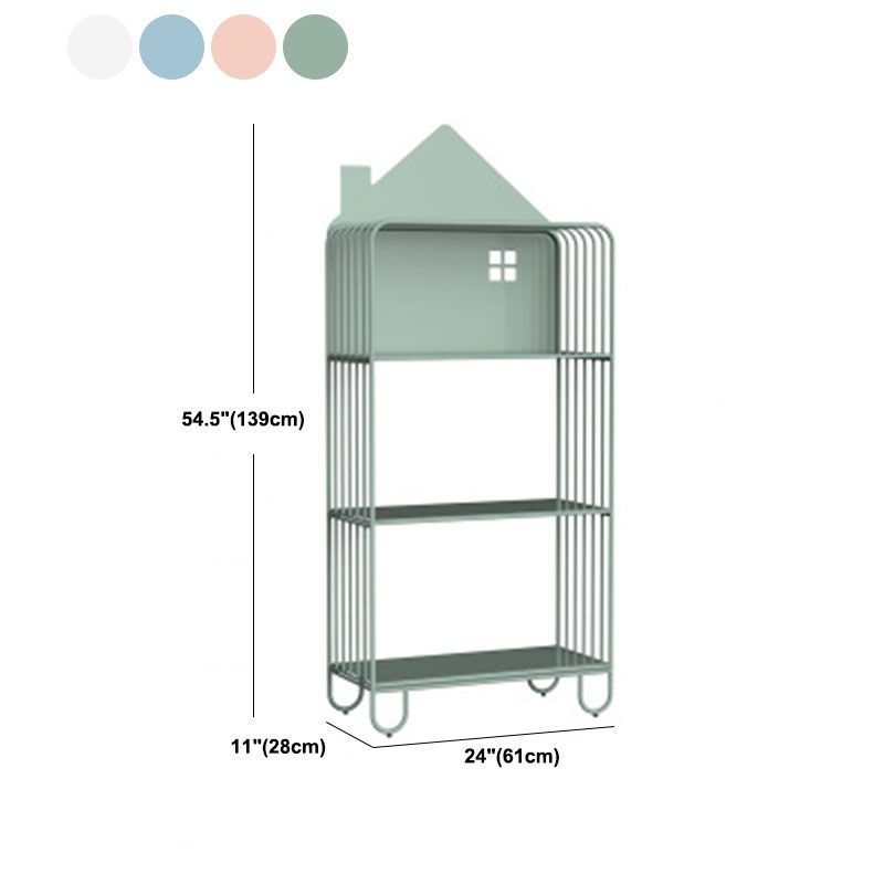 Modern Metal Bookshelf Standard Open Shelf Bookcase Shelves Included
