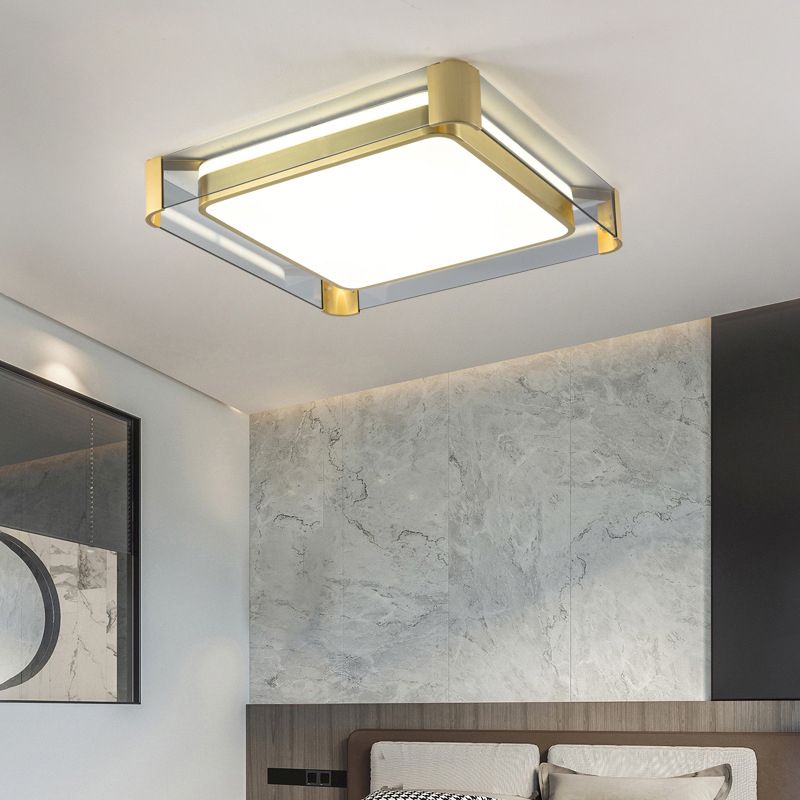 Metalen moderne stijl ontwerp inbouwverlichting LED-glaslamp voor woonkamer