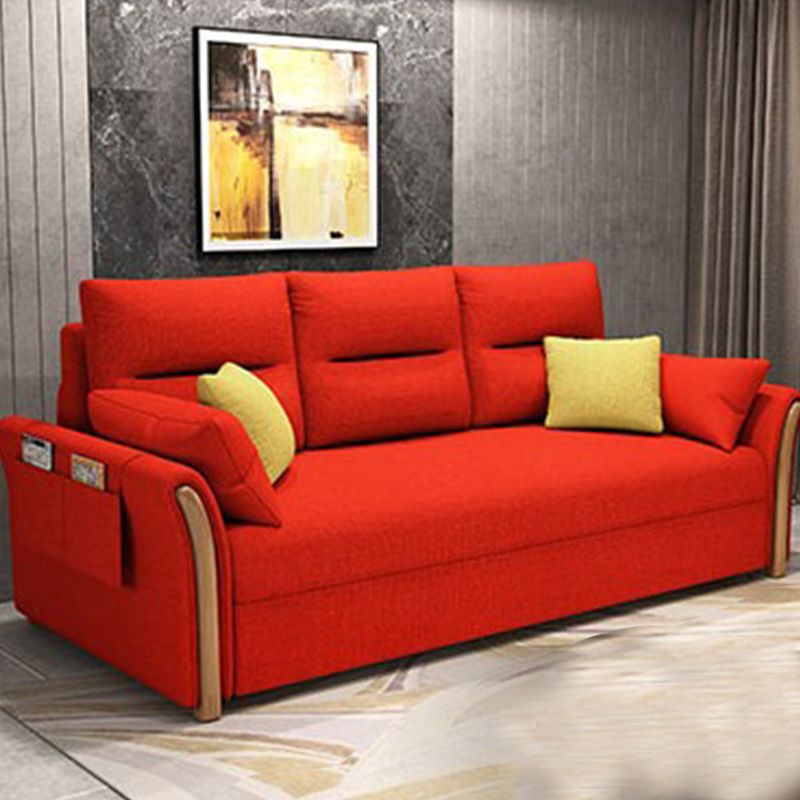 Fabric Sofa Bed Settee Furniture Flared Arm Latex Filled Sofa