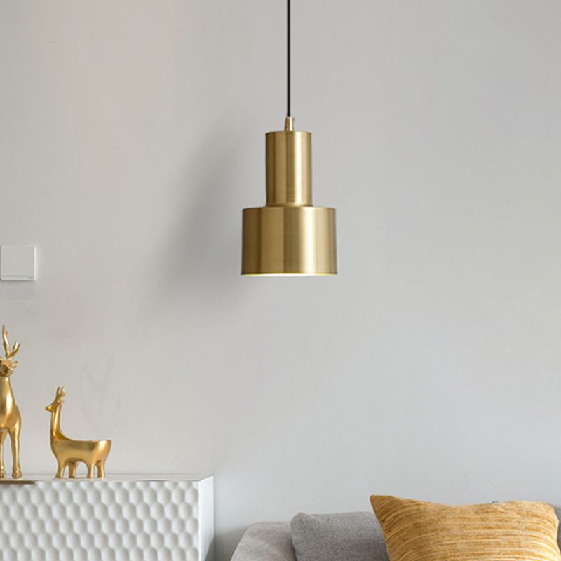 Slaapkamerhangende plafondlicht Minimalistische stijl Pendant lichtkit met cilinder metalen schaduw