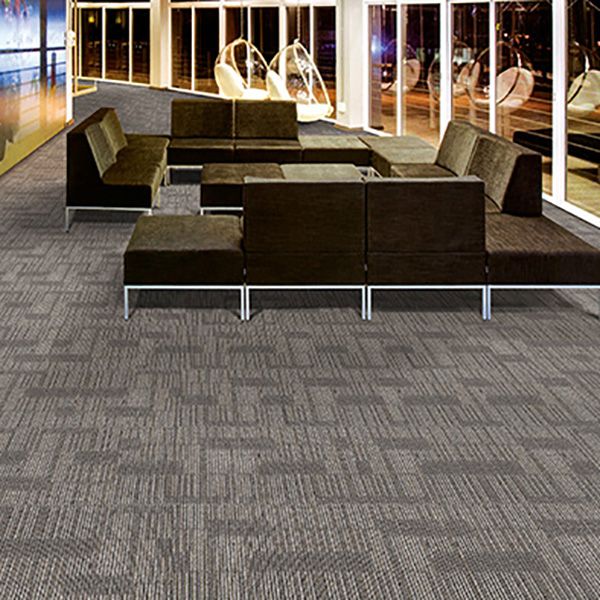 Modern Carpet Tile Loose Lay Non-Skid Fade Resistant Carpet Floor Tile