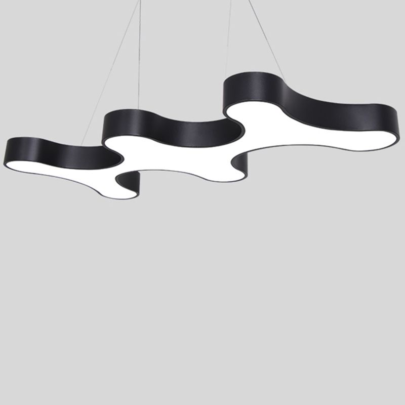 Modern Unique Shape Chandelier Lighting Fixtures Acrylic Island Ceiling Light