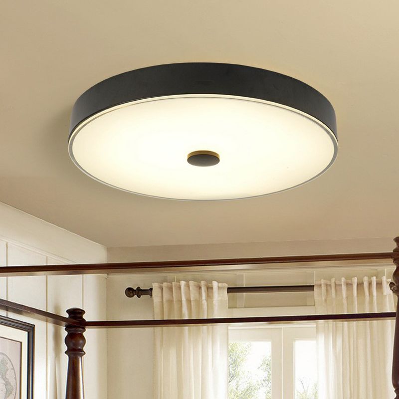 Verre crème de forme ronde LED encastré éclairage classique chambre encastré luminaire