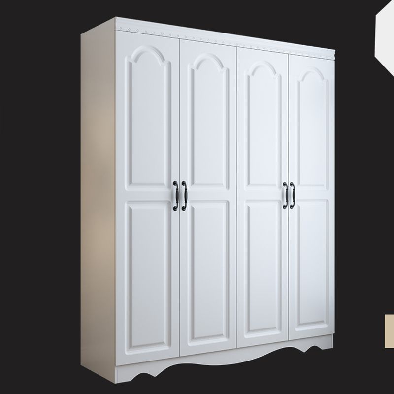 White Engineered Wood Wardrobe Closet Modern Wardrobe Armoire