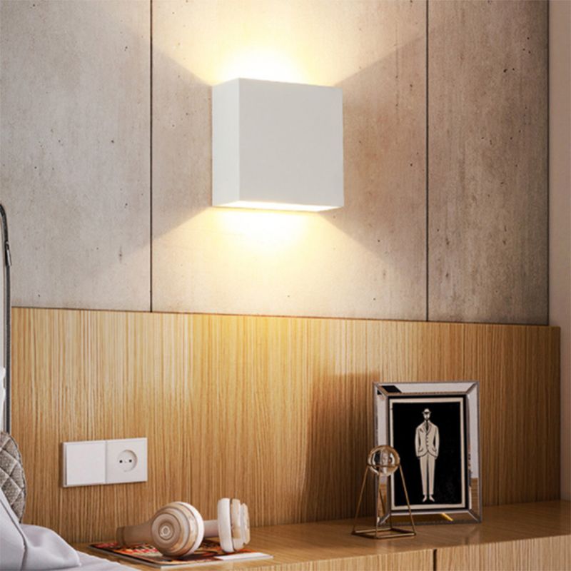 Metall quadratische Leuchten Leuchte zeitgenössische LED -Wandmontage -Leuchte Leuchte