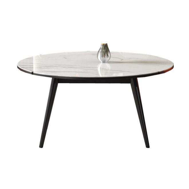 Modern Sintered Stone Dining Room Set Standard Height with 4 Legs Base Dining Furniture