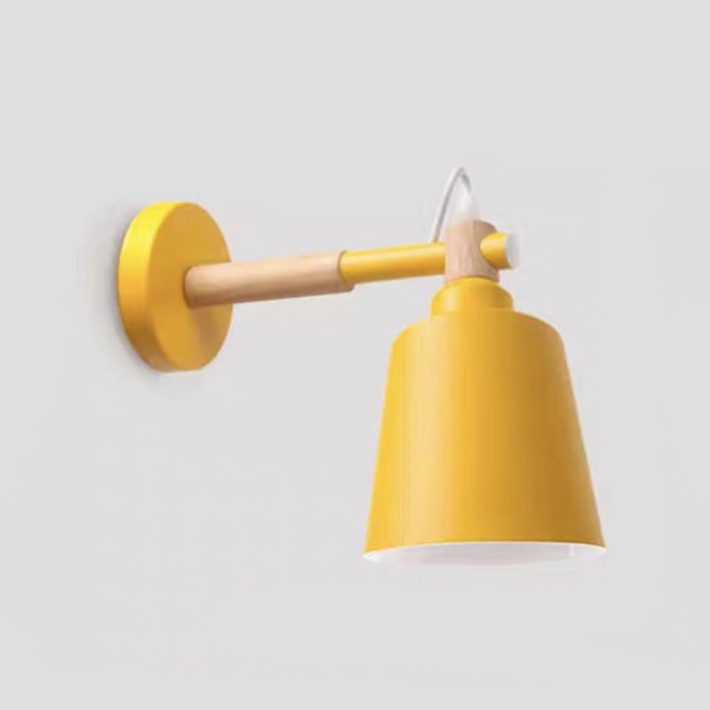 Modern Style Flared Wall Mounted Lamps Metal 1 Light Wall Lighting Ideas