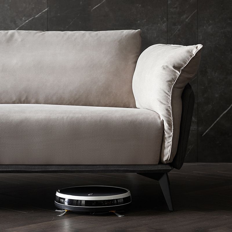 Brown 3/4-seater Loose Back Sofa Contemporary Tuxedo Arm Sofa