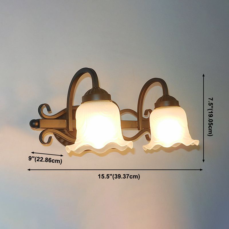 Simpuzzo specchio per trucco leggero americano American Glass Shade Mirror Fare lampada