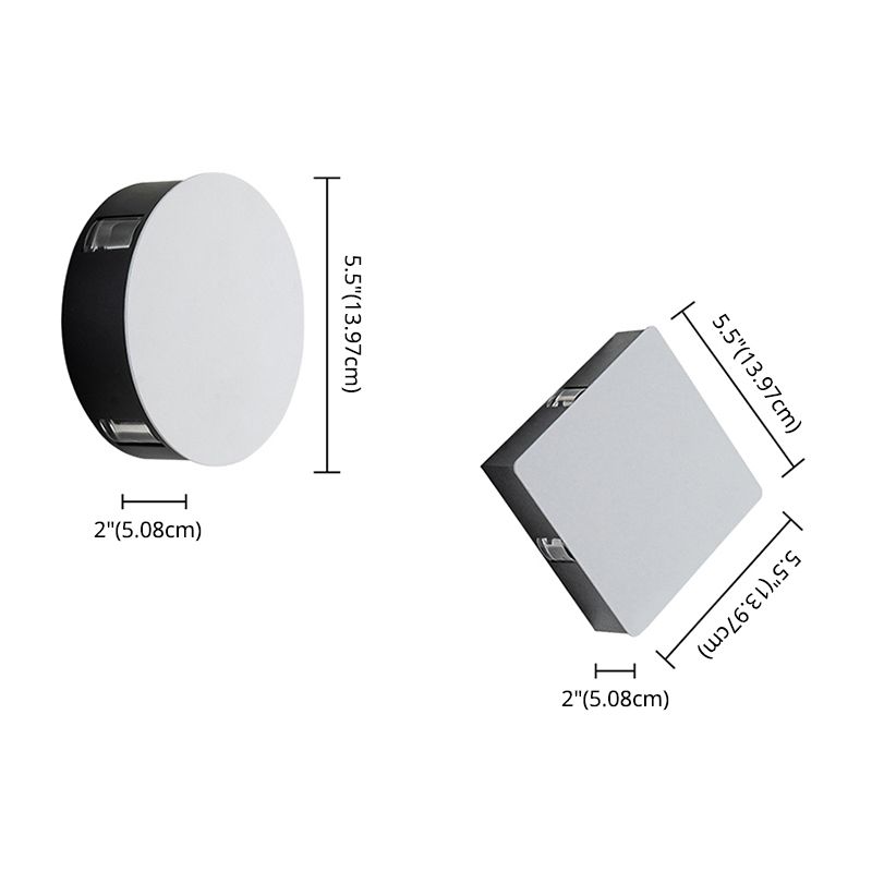 White 4-Light LED Wall Light in Modern Simplicity Aluminium Waterproof Wall Lamp for Exterior Spaces