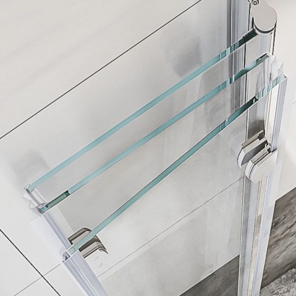 Semi Frameless Folding Shower Screen Tempered Glass Shower Screen
