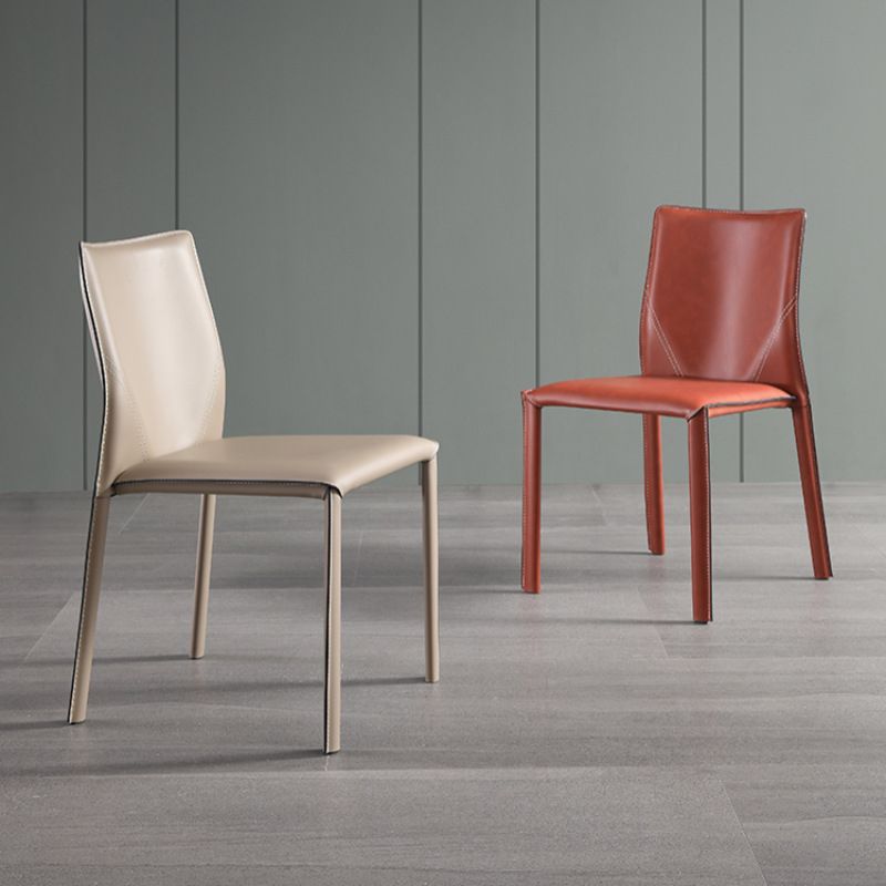 Dining Room Home Side Chair Faux Leather Dining Chairs with Upholstered