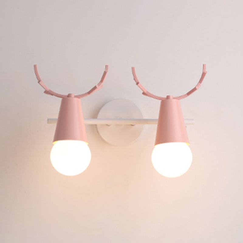 Wall Mount Light Fixture Nordic Metal Kids Bedroom Wall Mount Light