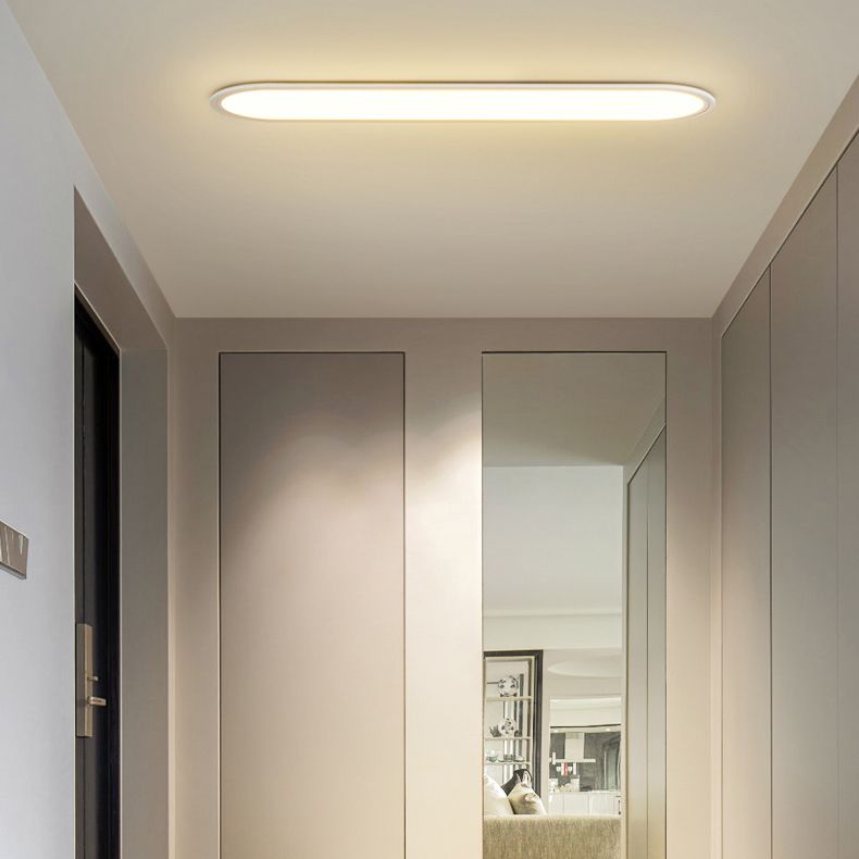 1-Light Ceiling Light Simple LED Ceiling Mount Light with Acrylic Shade for Bedroom