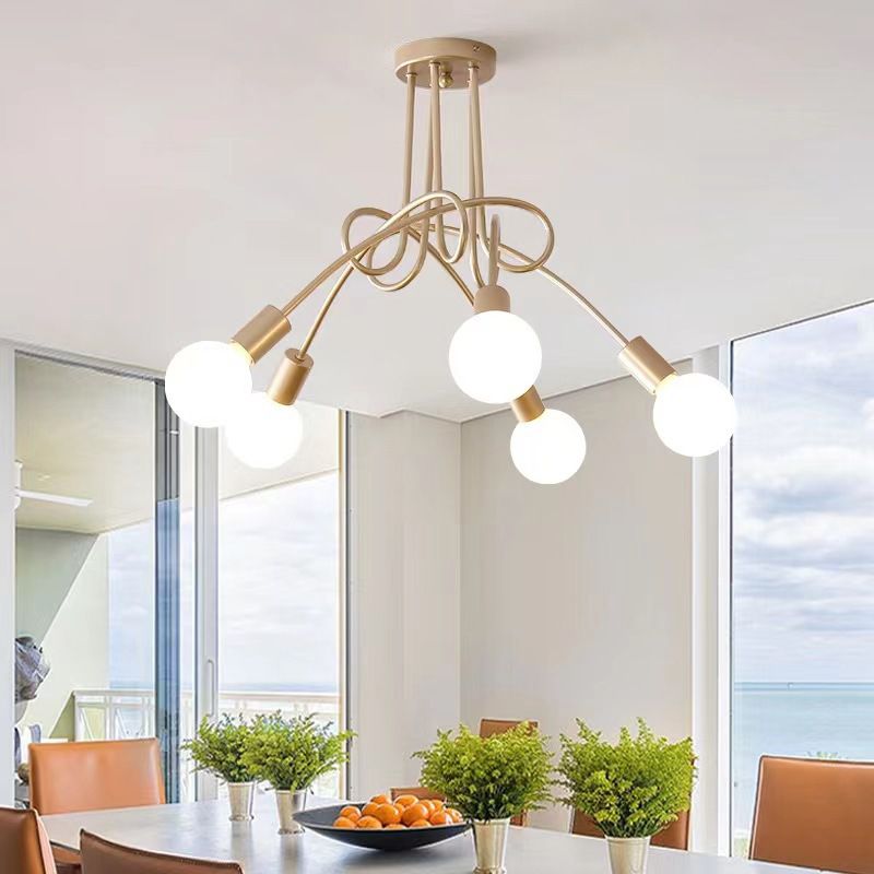 Industrial Ceiling Light Household Flush Mount Light Fixture for Living Room