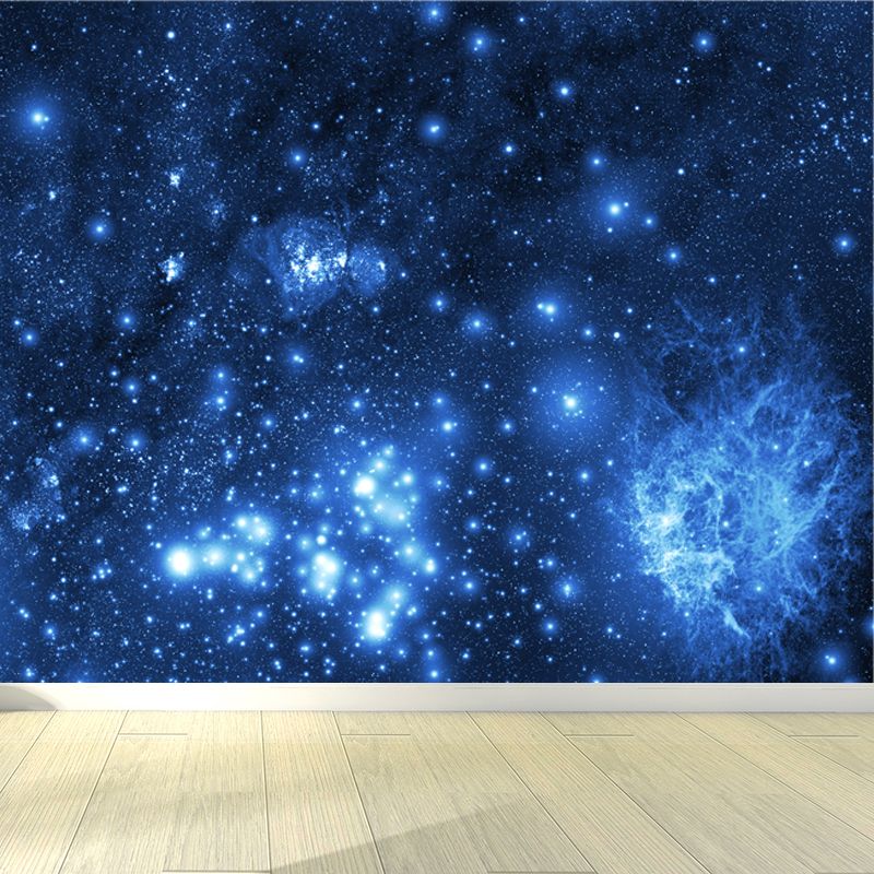 Mysterious Outer Space Mural Wallpaper Contemporary Non-Woven Cloth Wall Covering