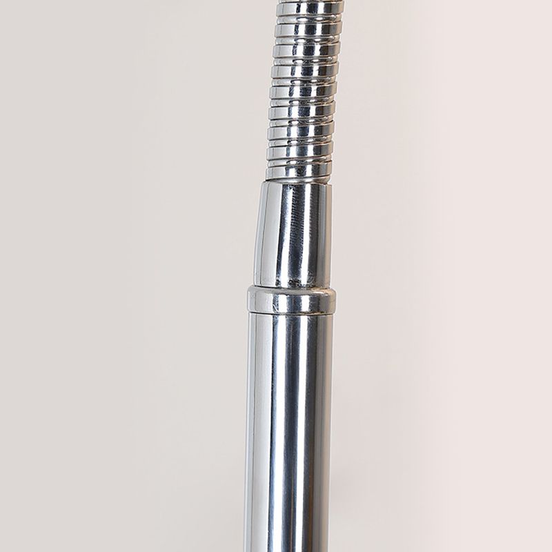 Silber Flexible Schwanenhals -Stofflampe Minimalist Metall LED Linear Klavier Licht Stehlampe