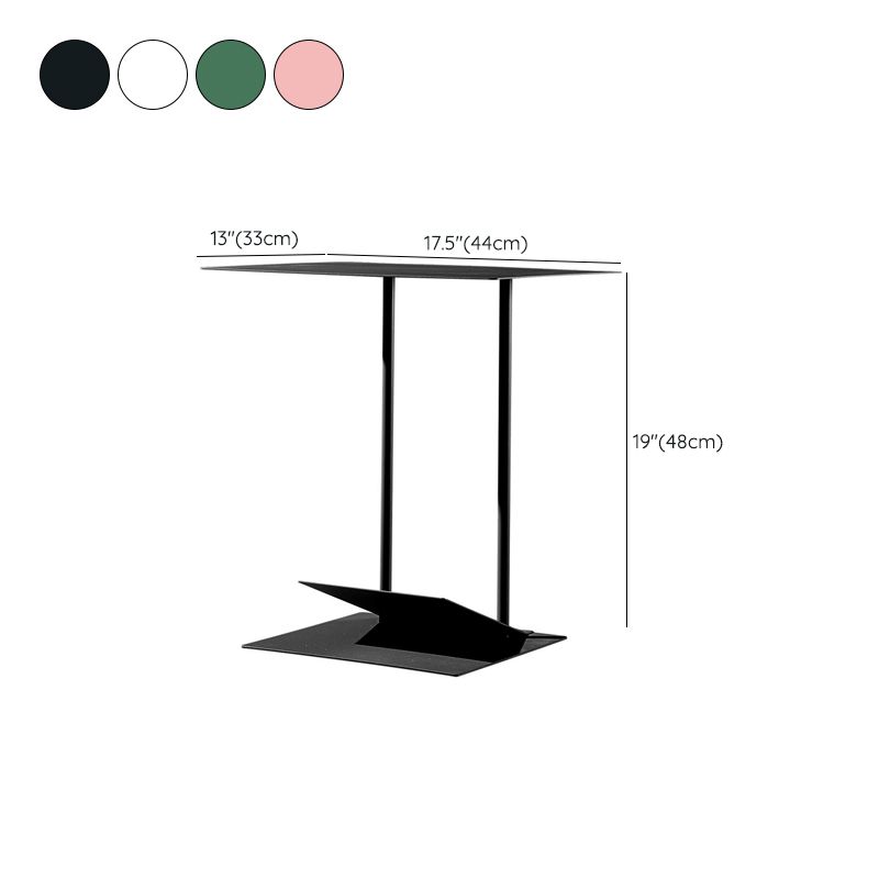Mid-Century Modern End Table Metal C-shape Sofa Side Accent Table