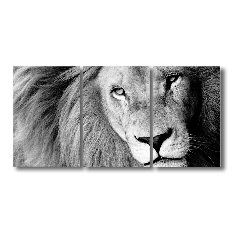 Canvas Pastel Color Painting Vintage Animal Wall Art Print, Multiple Sizes, Set of Three