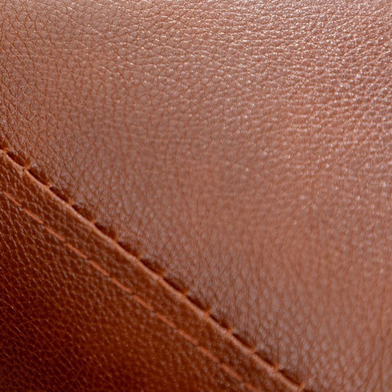 25.59" Wide Faux Leather Sofa 3 Seater Tufted Back Sofa for Living Room